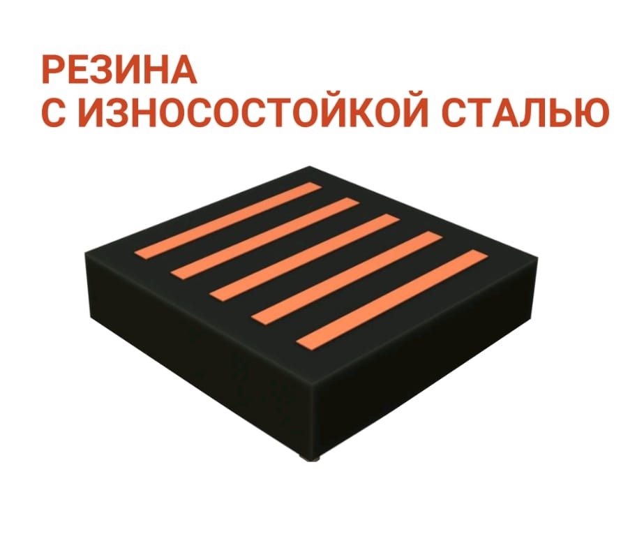 ИЗНОСОСТОЙКАЯ СТАЛЬ С ТВЕРДОСПЛАВНЫМИ НАКОНЕЧНИКАМИ РЕЗИНА НА ...